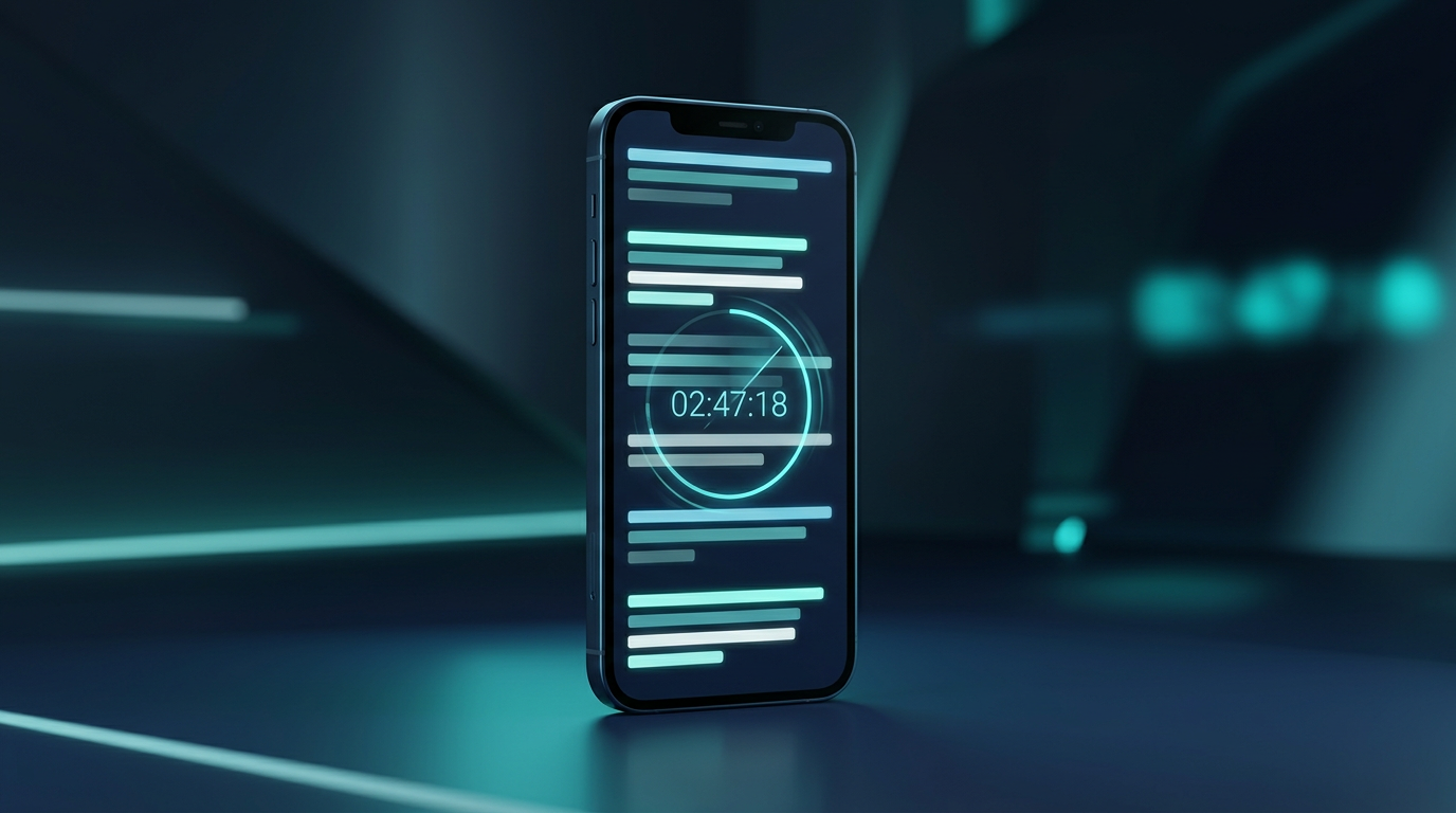 Editorial illustration for Building DuoCreator — Part 4: A Teleprompter That Doesn't Change Speed with Refresh Rate