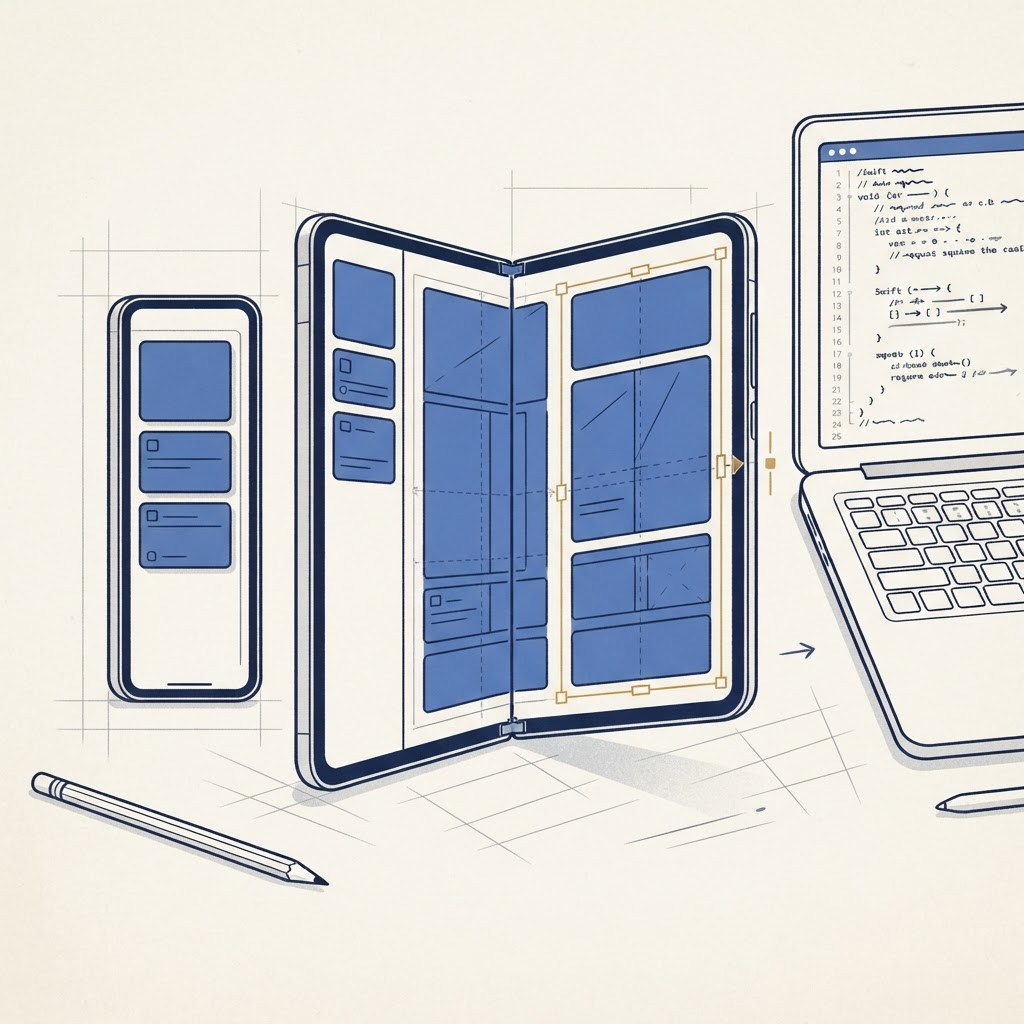 Editorial illustration for iOS 27 Interactive Resizing on iPhone Duo: A Developer’s Guide