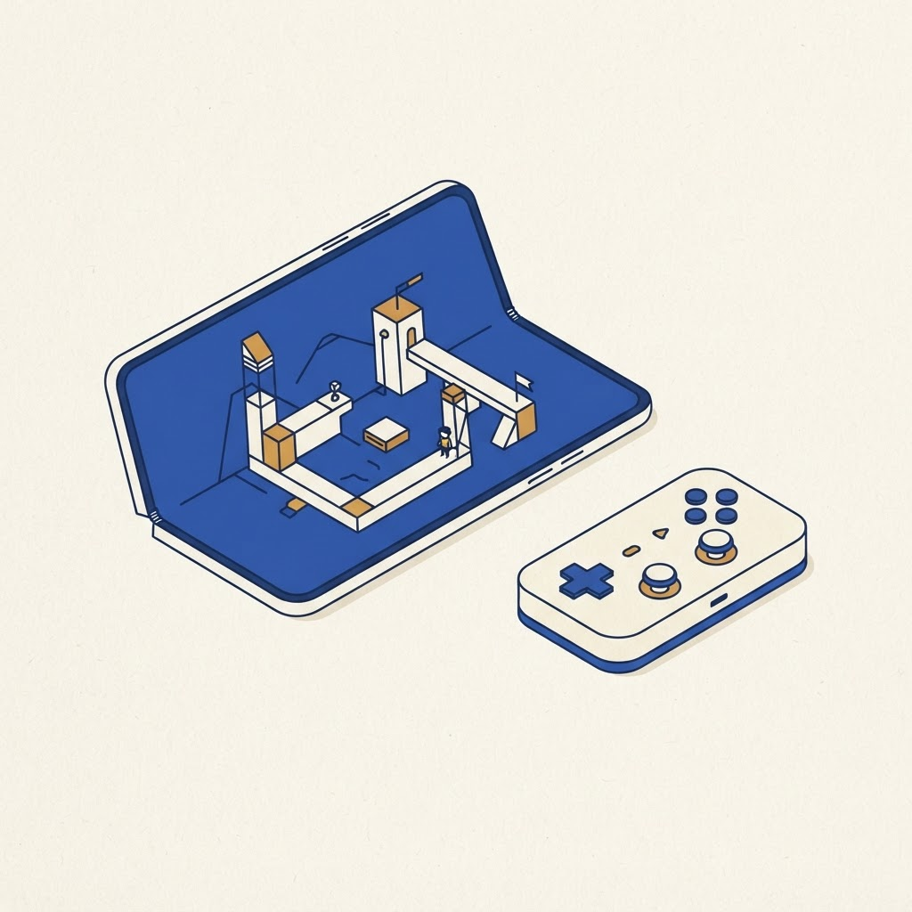 Editorial illustration for Gaming on iPhone Duo: Controllers, Battery, Heat, and the Inner Display